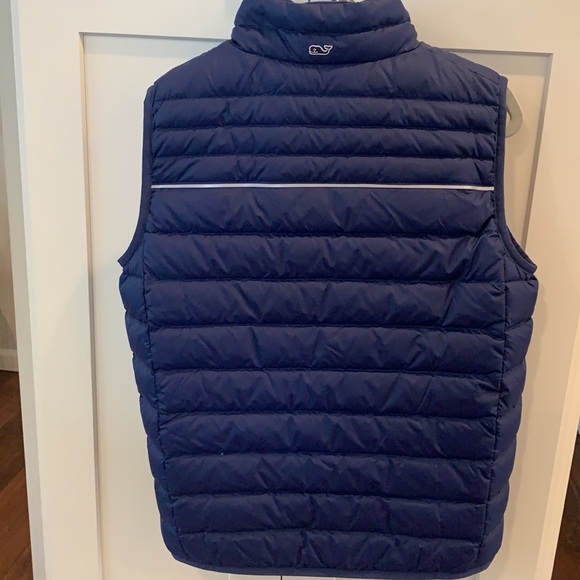 Vineyard Vines Boys Puffer Vest - Navy - Picture 11 of 11